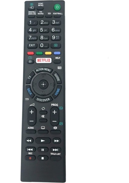 Icanpares Sony Uyumlu 3D Smart LED Tv Kumanda Netflix Tuşlu RM-L1275