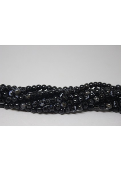 Akik Taşı 6mm/10 Adet (17309-1)