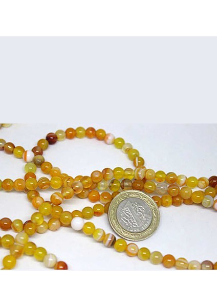 Akik Taşı 6mm/10 Adet (7999-1)