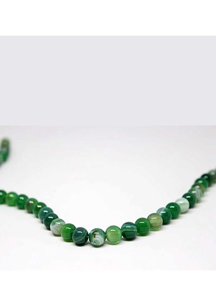 Akik Taşı Yeşil 8mm/10 Adet (7888-1) modelleri