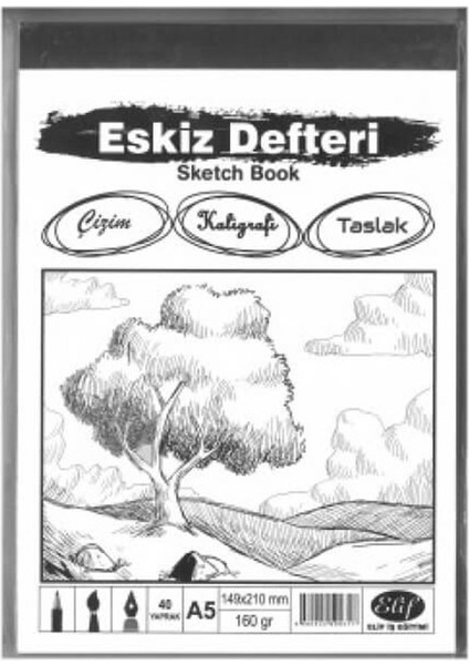 Eskiz Defteri A5 40 Yaprak