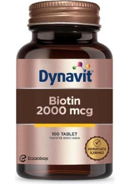 Biotin 2000 Mcg 100 Tablet