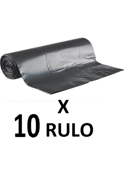 J-500 gr Jumbo Boy Çöp Torbası 80x110 cm 10'lu Rulo x 10 Paket = 100 Adet