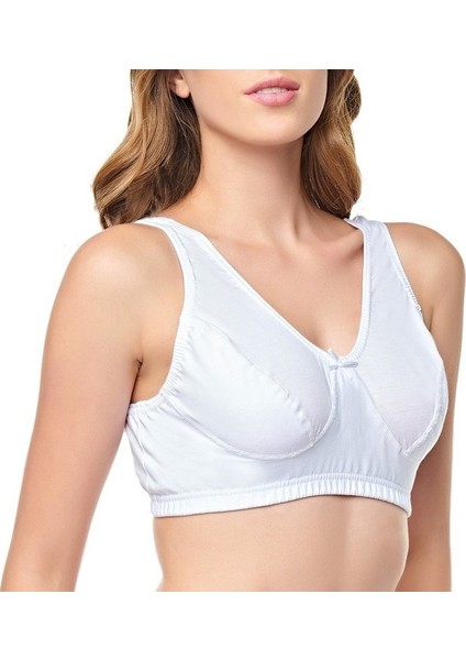 Tutku kadın Beyaz Pamuklu Penye Body Sütyen