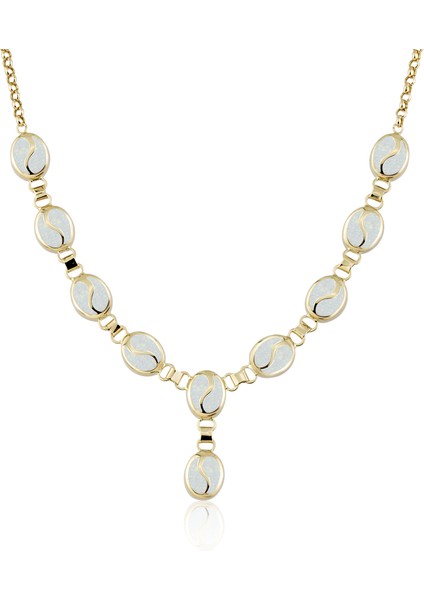 Altın S Desenli Opal Ikili Set fiyatları