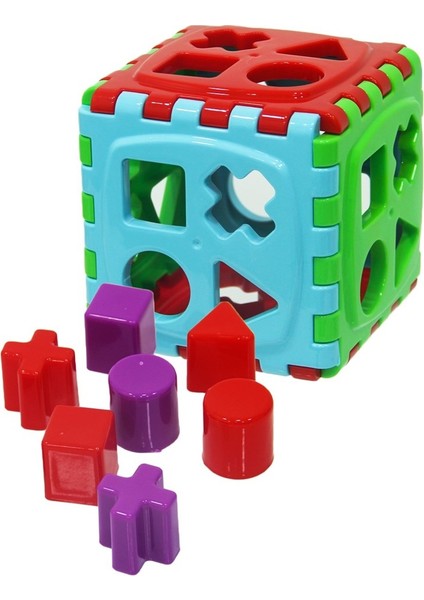 Geometrik Şekiller Bulmaca + Bultak Puzzle + Sevimli Halkalar + Bardak Kule Eğitici Set