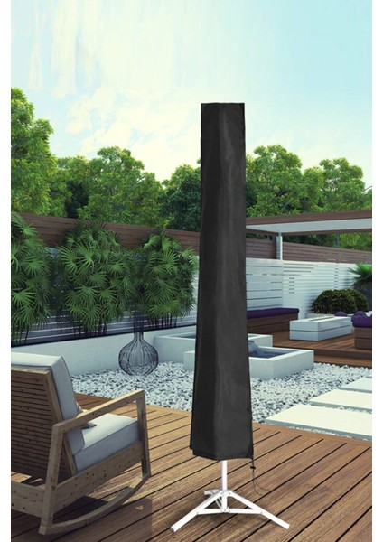 Nappe Su Geçirmez Bahçe Şemsiye Koruma Örtüsü Plaj Çadırı Toz Yağmur Kir Önleyici Şemsiye Kılıfı