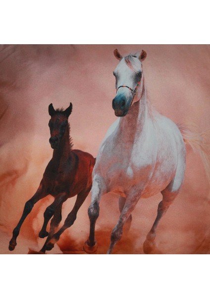 Wohnkissen 40x40cm At Figürlü Dekoratif Yastık Kırlent At Temalı Yumuşak modelleri