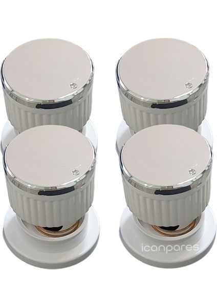 Icanpares Eminçelik-Esty-Ferre Ankastre Set Üstü ve Ocak 4 Lü Düğme Takımı