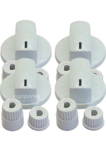 Icanpares Profilo-Regal-Roehler Ankastre Set Üstü ve Ocak 4 Lü Düğme Takımı