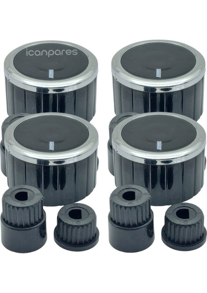 Icanpares Simfer-Tefal-Teka Ankastre Set Üstü ve Ocak 4 Lü Düğme Takımı