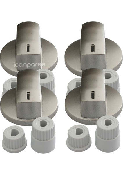 Icanpares Fox-Grundig-Hoover Ankastre Set Üstü ve Ocak 4 Lü Düğme Takımı