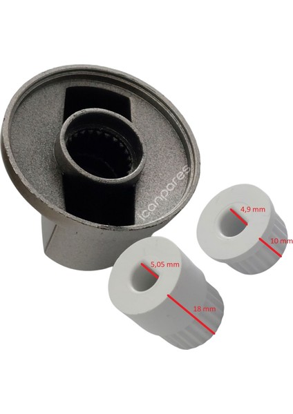 Icanpares Fox-Grundig-Hoover Ankastre Set Üstü ve Ocak 4 Lü Düğme Takımı modelleri