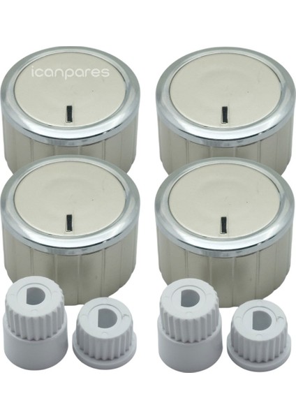 Icanpares Ventino-Vestel-Yukka Ankastre Set Üstü ve Ocak 4 Lü Düğme Takımı