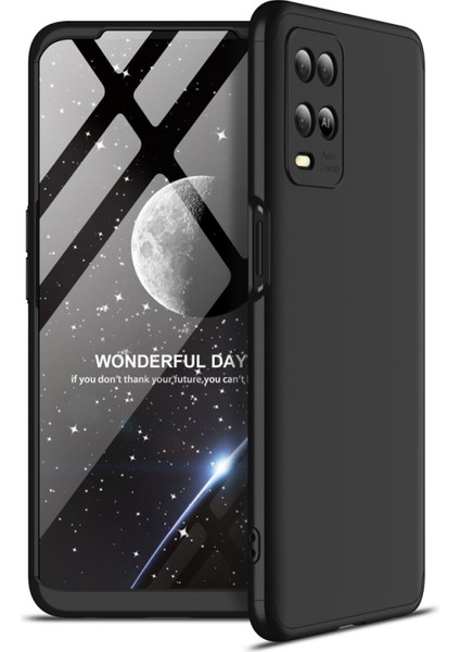 Oppo A54 Için Tam Kapalı Pc Kasası Siyah (Yurt Dışından)