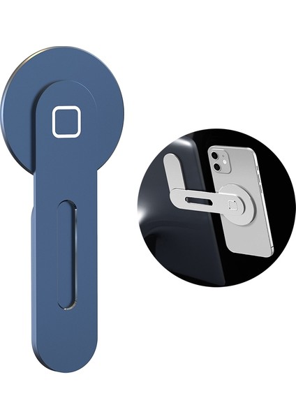 Merkezi Kontrol Ekran Özellikli Gizli Manyetikli Araç Telefonu Tutacağı - Mavi (Yurt Dışından)