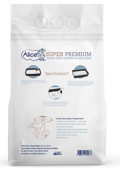 Aktif Karbonlu Super Premium Topaklaşan Kedi Kumu 2X10 Lt (20 Litre)