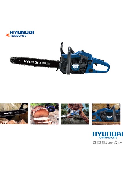 Turbo 450 Benzinli Testere 2.0 Hp Ağaç Kesim Motoru