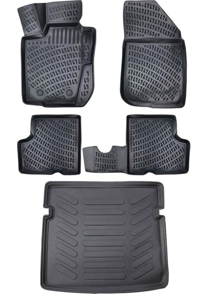 Dacia Duster 2010-2017 4WD 3D Paspas+Bagaj Havuzu Seti