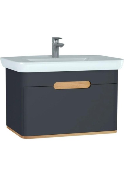 Sento 80CM Mat Antrasit Alt Modül ve Lavabo 60819