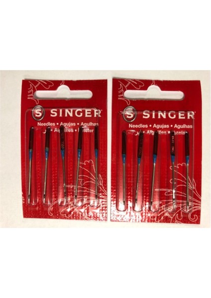 Sınger 2 Paket 14 Numara Dikiş Makinası Iğnesi (Standart Dikiş)