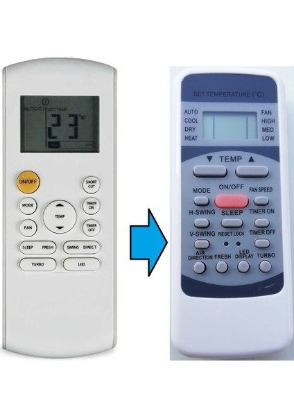 Midea Klima Kumandası RG57B Bge