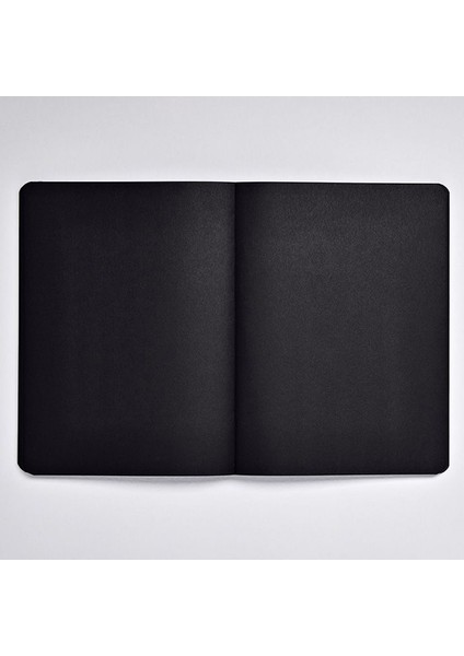 Çizgisiz Siyah Defter Not White Siyah A5 Premium Kağıt 176 Sayfa
