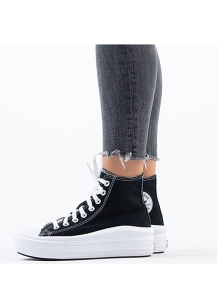 All Star Move Hi Siyah Beyaz Yüksek Taban Spor Ayakkabı 568497C V3