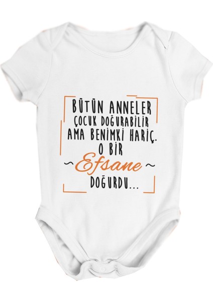 Bütün Anneler Çocuk Doğurabilir Ama Benimki Hariç. O Bir Efsane Doğurdu. (Bebek Zıbını)