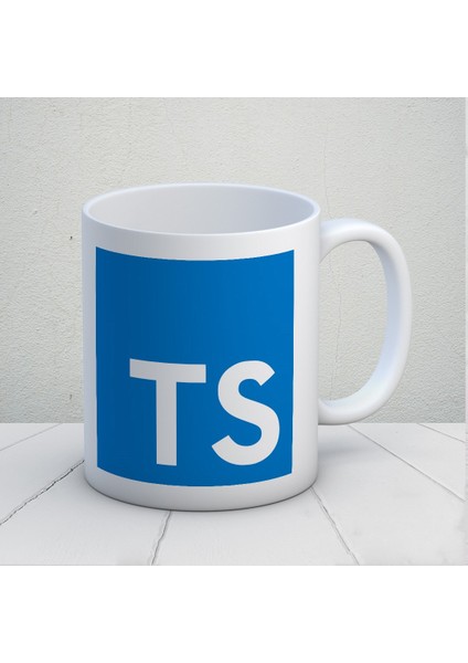 Typescript Tasarımlı Kupa Bardak