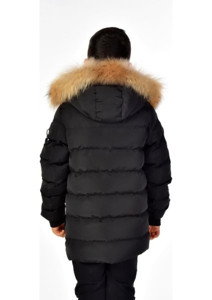 Erkek Çocuk Natürel Kürklü Mont 51254 modelleri