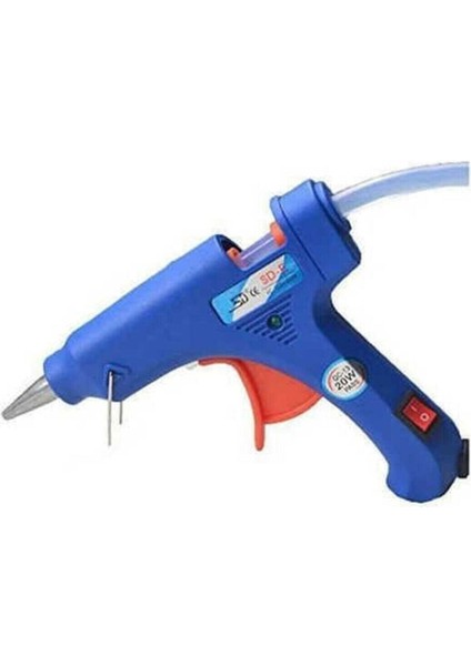 Sıcak Silikon Tabancası 20 Watt Koruma Anahtarlı - 1 Adet Silikon