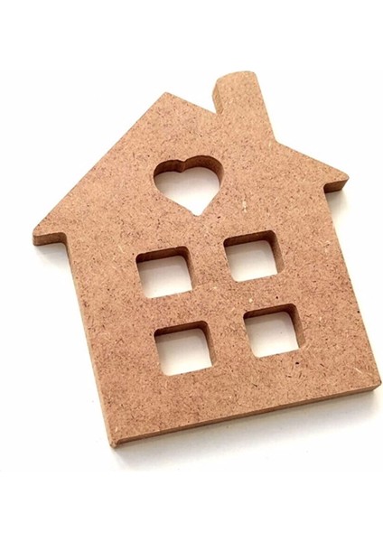 11 cm Boyanabilir Mini Ev Süsü Ham Mdf 6 mm