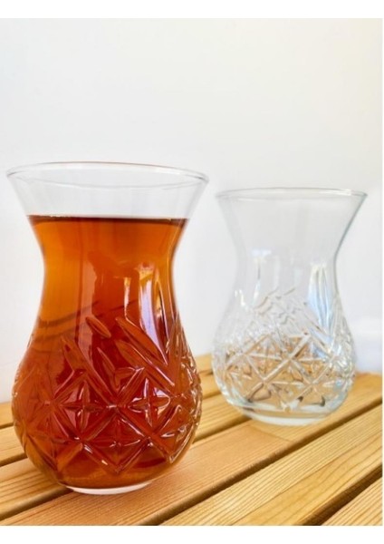 Timeless Kesme Kristal Çay Bardağı - 6 Lı Çay Bardak 42881