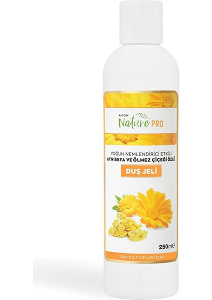 Naturepro Yoğun Nemlendirici Duş Jeli 250 ml Tüm Cilt Tipleri için Aynısefa ve Ölmez Çiçeği Özellikli