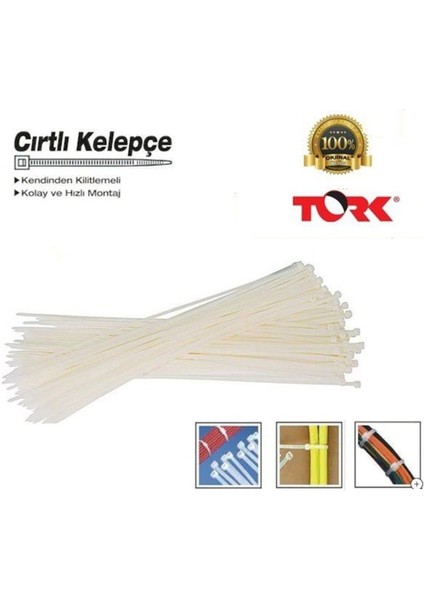 4.8X250MM Cırt Kelepçe-Kablo Bağı
