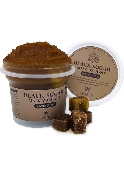 Sugar Black Sugar Black Sugar Yenileyici Yüz Bakım Peeling Maske, Black Sugar Wash Off Soft Scrub 100G
