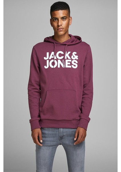 Jack & Jones Jjecorp Logo Sweat Hood Noos Hawthorn Rose