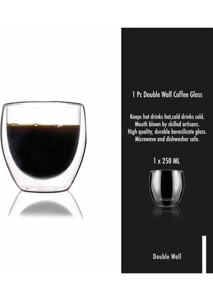 Çift Cidarlı Bardak 250 ml