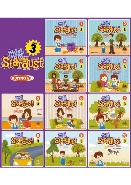 Kişisel Yayınlar More&more Englısh Level 3 Preschool Stardust 5-6 Yaş Hikaye Seti (10 Kitap) - Esra Kayışoğlu (Ciltli)