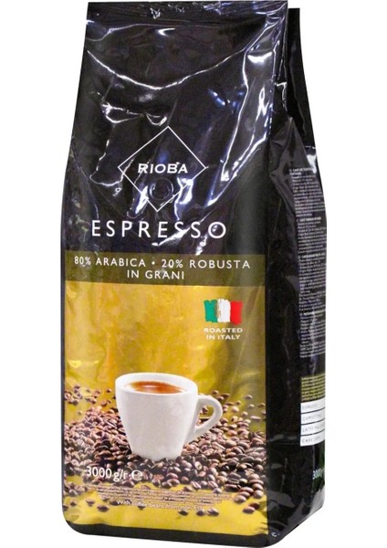 Espresso Çekirdek Kahve %80 Arabica %20 Robusta 1000 gr