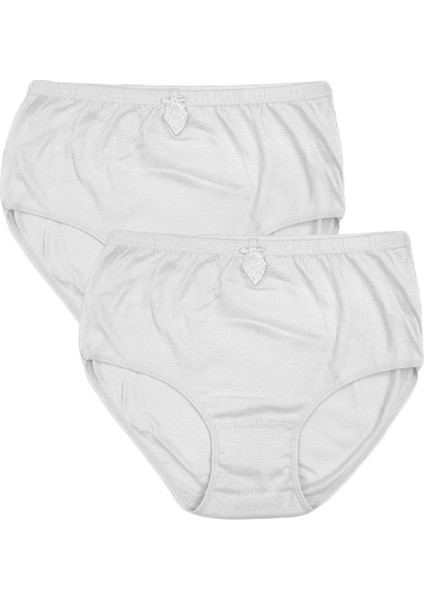 Kadın Pamuklu Penyesi Ribana Bato Yüksek Bel Slip Klasik Külot 2'li