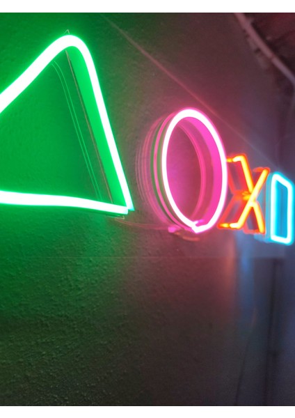 Playstation Neon Şekiller Işaret Neon LED Dekoratif Duvar Aydınlatması Neon Duvar Yazısı