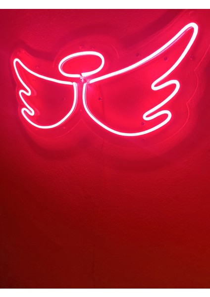 Melek Kanadı Angel Neon Şekiller Işaret Neon LED Dekoratif Duvar Aydınlatması Neon Duvar Yazısı
