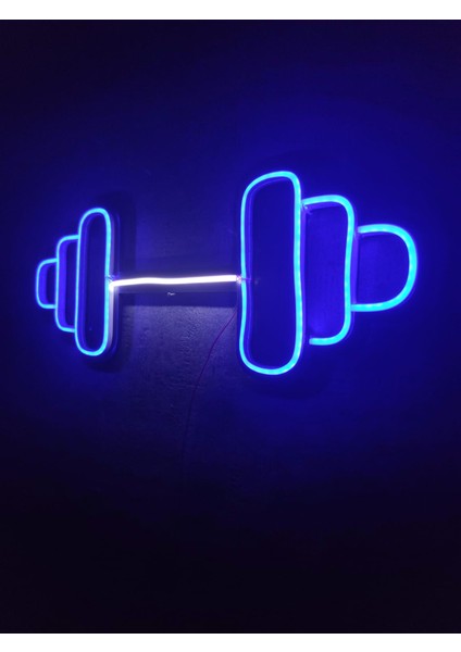 Dumbell Neon Tabela Fitness Neon LED Dekoratif Duvar Aydınlatması Spor Neon Duvar Dekorasyonu fiyatları