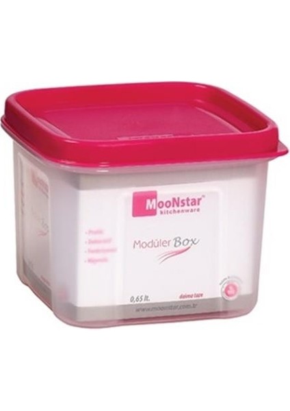 Modüler Çok Amaçlı Saklama Kabı 0,65 Litre Bpa Fre- Ms-02
