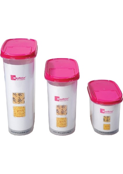 Bakliyat Saklama Kabı Üçlü Set-Mb-12