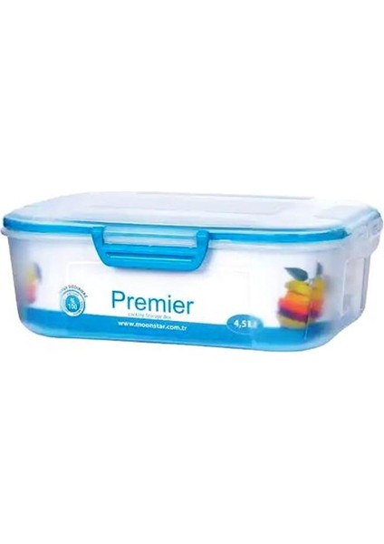 4 Tarafı Kilitli Contalı Hava Geçirmez Saklama Kabı 4,5LT-PM-208