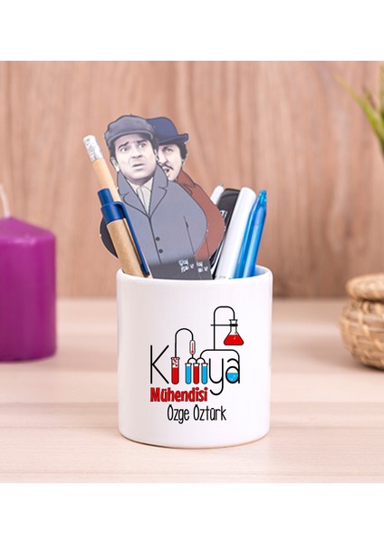 Kişiye Özel Kimya Mühendisi Seramik Kalemlik