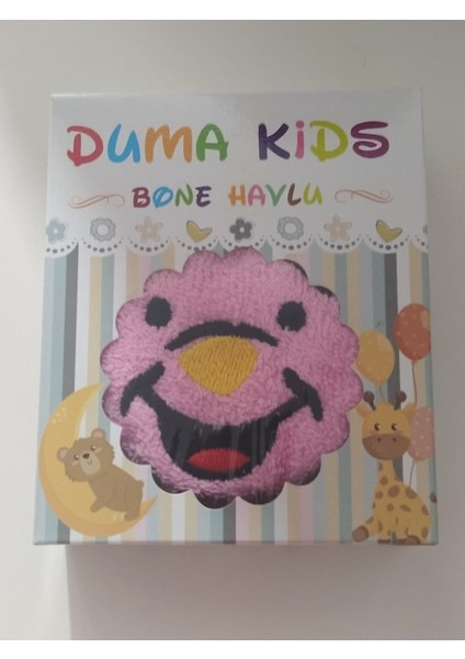 Çocuk Kids Düğmeli Havlu Saç Kurulama Bonesi Saç Havlusu